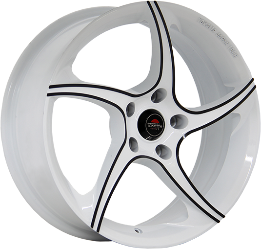 фото диска YOKATTA R16 ET52 DIA54,1 PCD:4/100 белый+черный