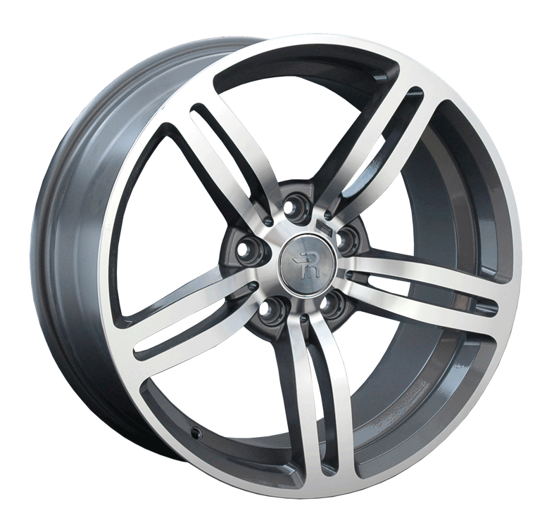 фото диска Replica Replay R18 ET34 DIA72,6 PCD:5/120 темно-серебристый с полировкой по лицевой части