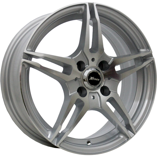 фото диска X-RACE R15 ET50 DIA60,1 PCD:4/100 серебристый полированный