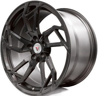 фото диска VISSOL R22 ET45 DIA PCD:5/130 черный матовый