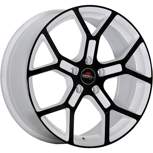 фото диска YOKATTA R16 ET36 DIA60,1 PCD:4/100 БЕЛЫЙ +ЧЕРНЫЙ