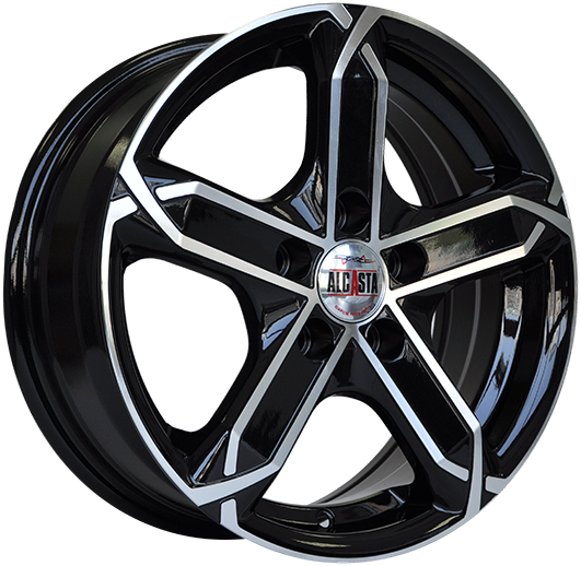 фото диска Alcasta R16 ET45 DIA66,1 PCD:5/114,3 черный полированный