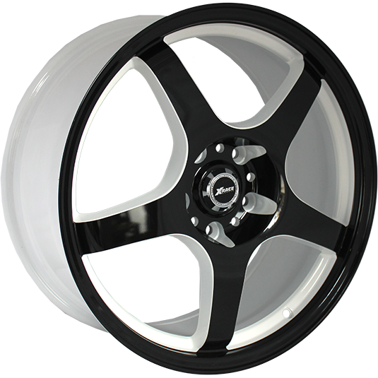 фото диска X-RACE R17 ET40 DIA66,1 PCD:5/114,3 белый+черный
