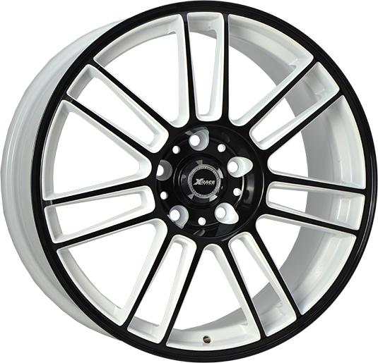 фото диска X-RACE R17 ET48 DIA56,1 PCD:5/100 белый+черный
