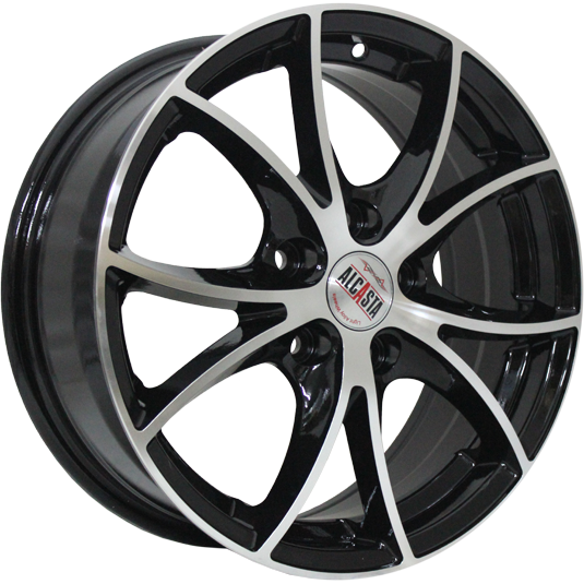 фото диска Alcasta R15 ET39 DIA56,6 PCD:5/105 черный полированный