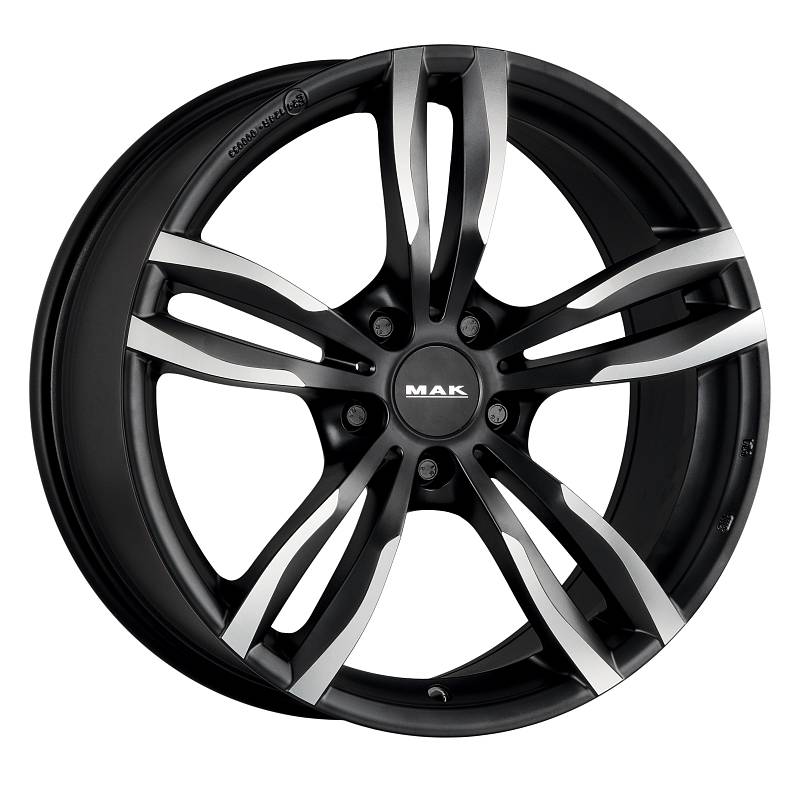 фото диска MAK R19 ET33 DIA72,6 PCD:5/120 Чёрный матовый с полированной лицевой частью