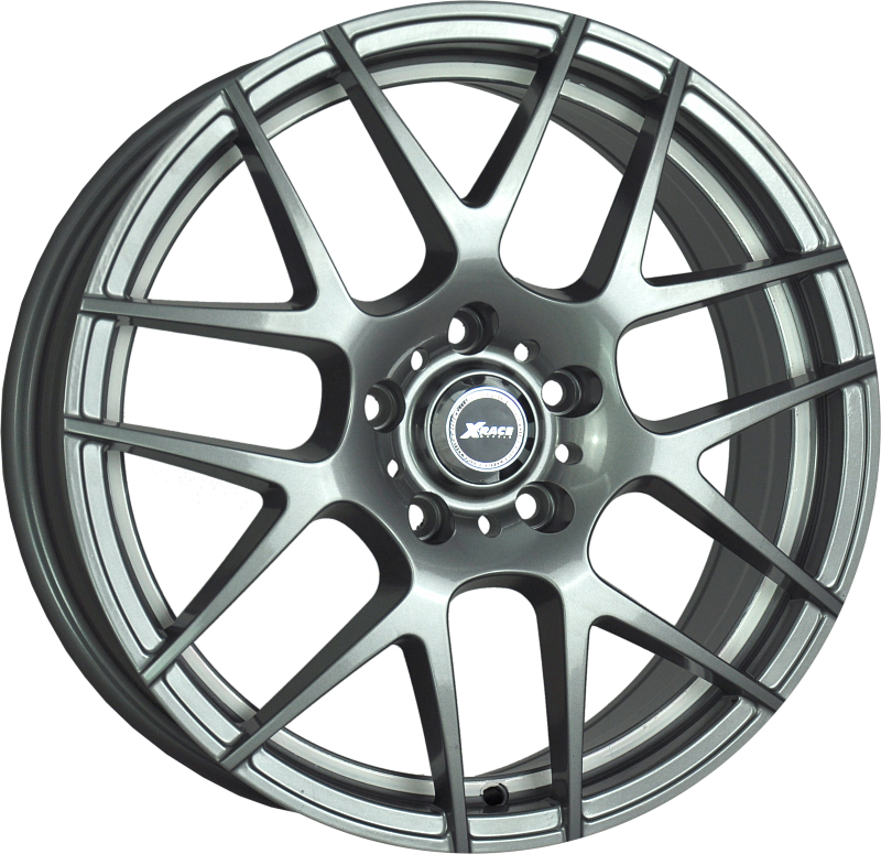 фото диска X-RACE R14 ET39 DIA56,6 PCD:4/100 темно-серый с белой полосой внутри